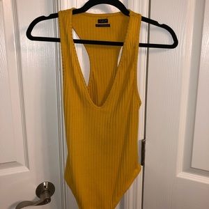 Urban Outfitters Yellow One Piece Bodysuit